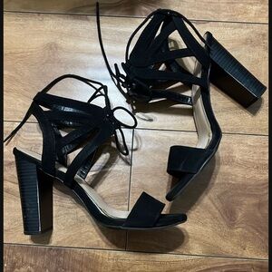 Elegant Black Strappy Heels